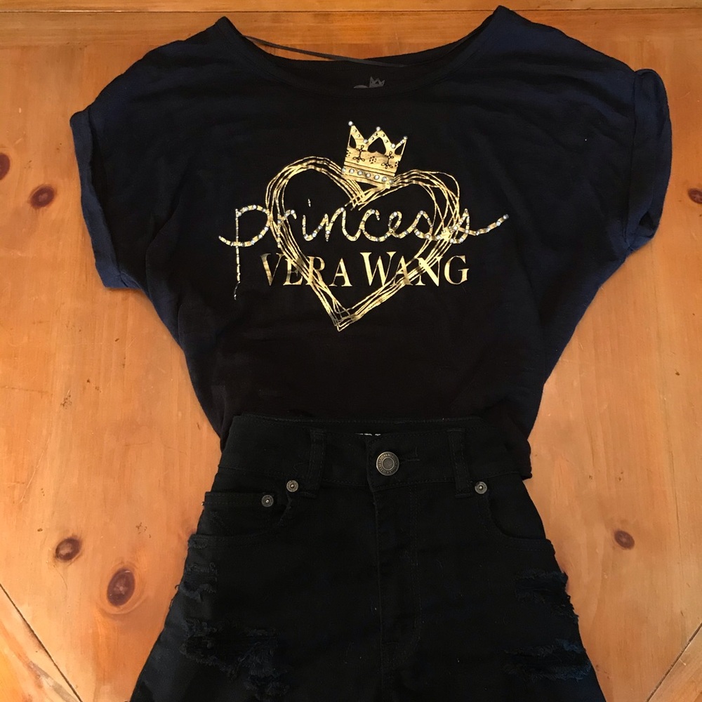 Vera Wang Cropped Tee